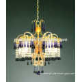 New European CE SASO certification long hanging hanging crystal chandelier lamp pendant